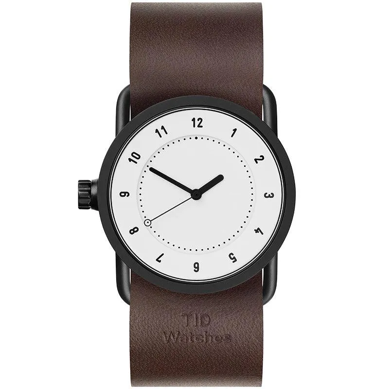 TID No.1 White Dial / Black Leather Strap / Black Buckle