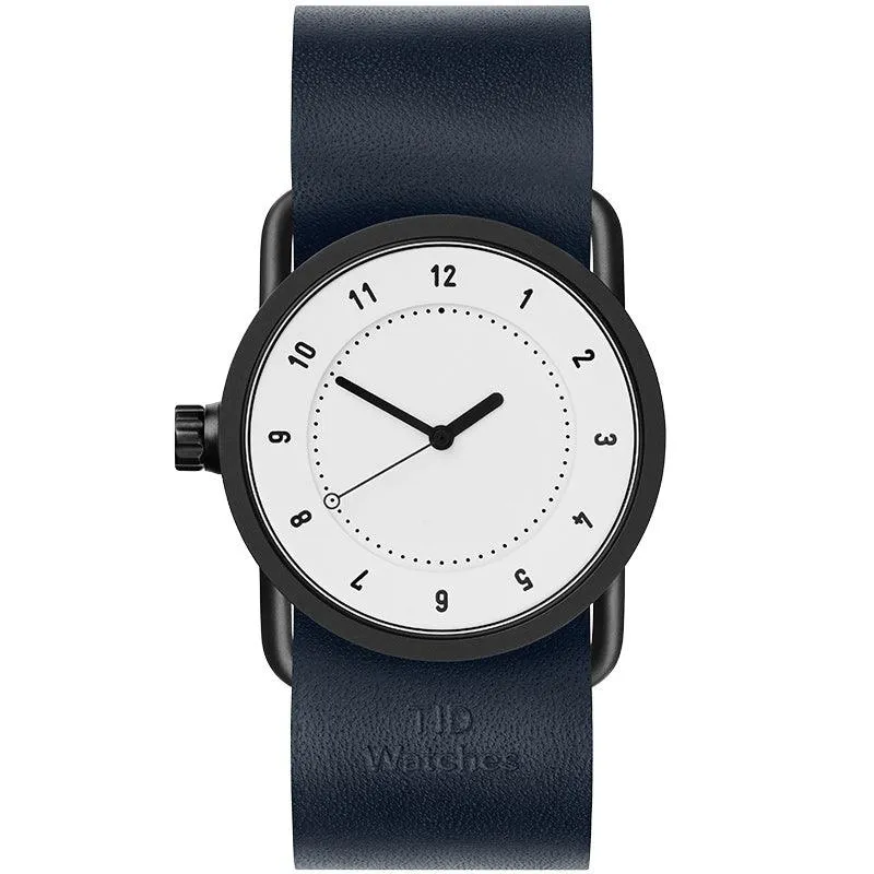 TID No.1 White Dial / Black Leather Strap / Black Buckle