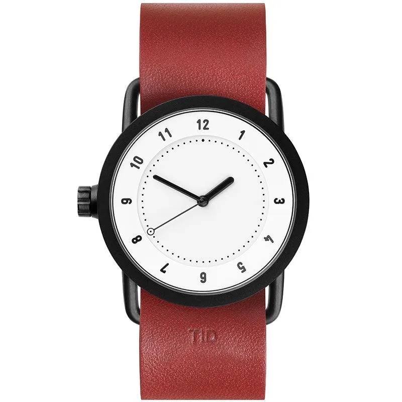 TID No.1 White Dial / Black Leather Strap / Black Buckle