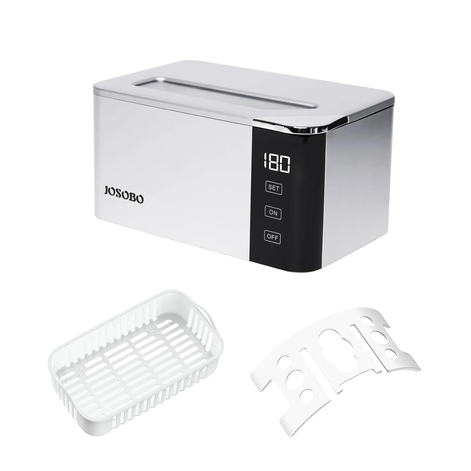 Ultrasonic Jewelry Cleaner, Ultrasonic Cleaner Machine with Digital Timer and 304 Stainless Steel Tank