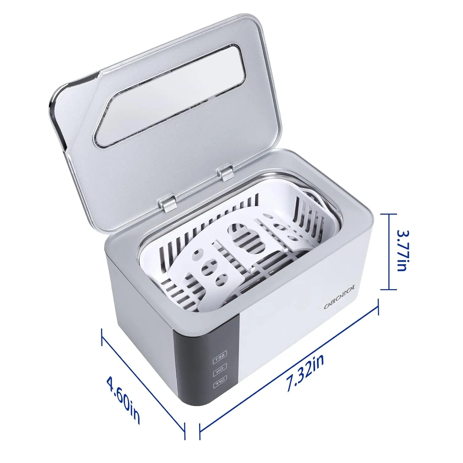 Ultrasonic Jewelry Cleaner, Ultrasonic Cleaner Machine with Digital Timer and 304 Stainless Steel Tank