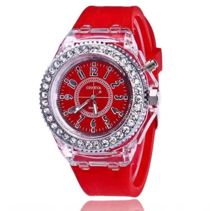 Women LED Flash Luminous Wrist Watches