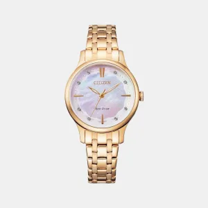 Women's Analog Stainless Steel Eco-Drive Watch EM0893-87Y