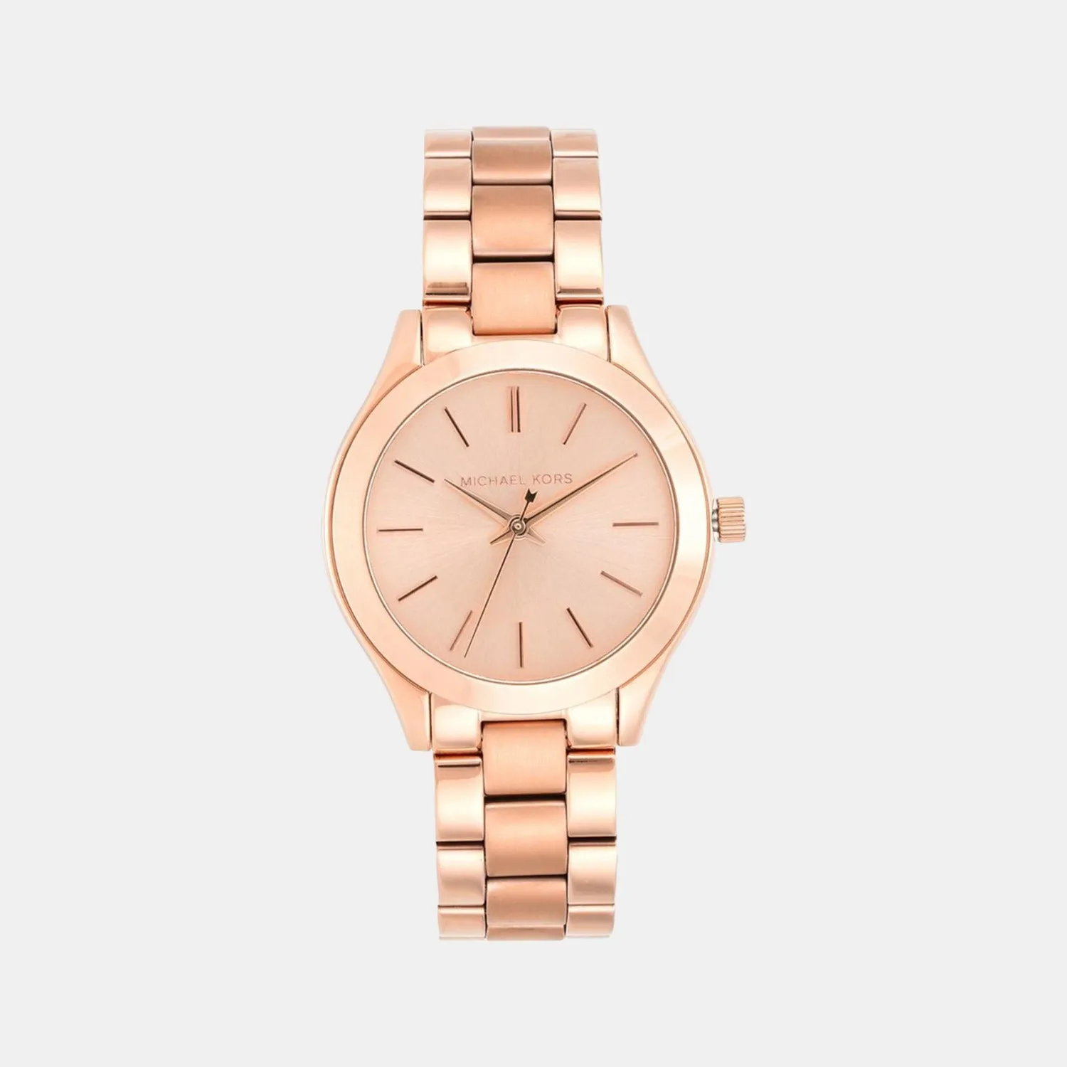 Women's Rose Gold Analog Stainless Steel Watch MK3513