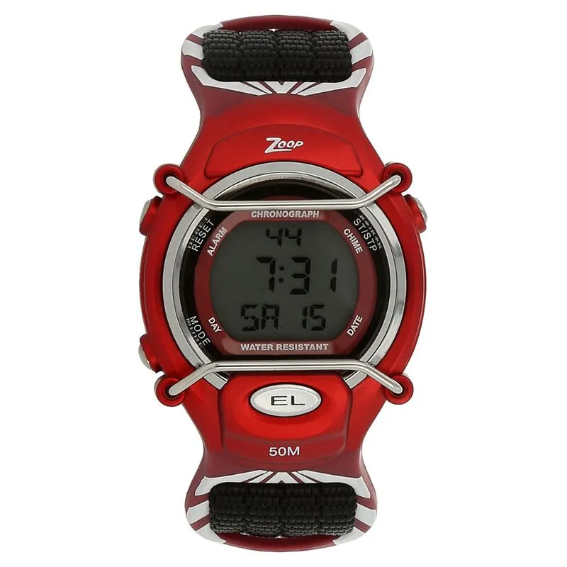 Zoop By Titan Kid's Watch Digital Dial With Black Nylon Strap, 3001PV03